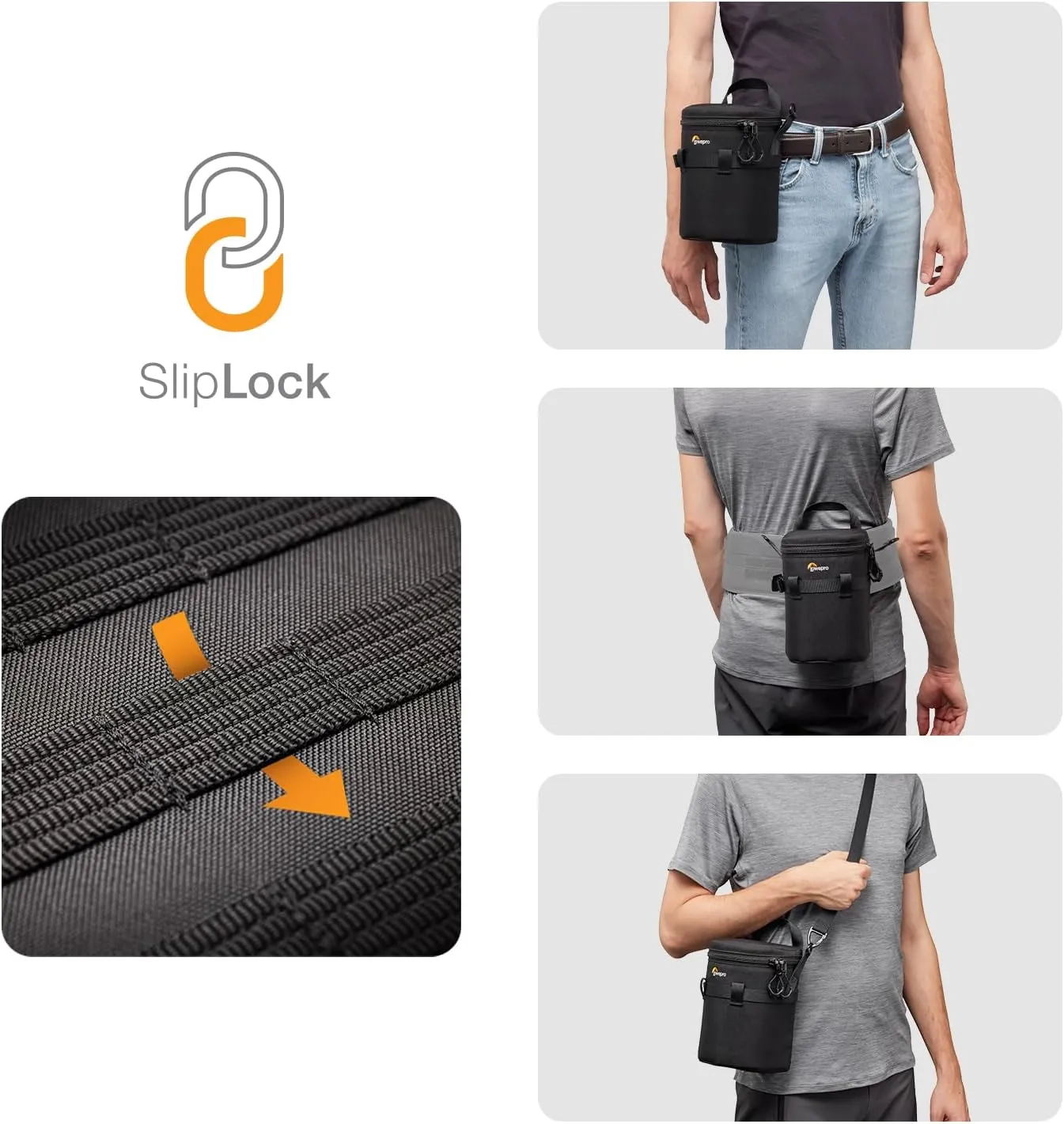 Lowepro ProTactic LCS 11 x 18 III Camera Lens Case, Camera Lens Pouch Bag, fits 50-140mm F/2.8, for DSLR and Mirrorless Cameras, Vol-2L Dim:7.09x4.33x4.33in, Camera Bag,for Photographer/Videographer