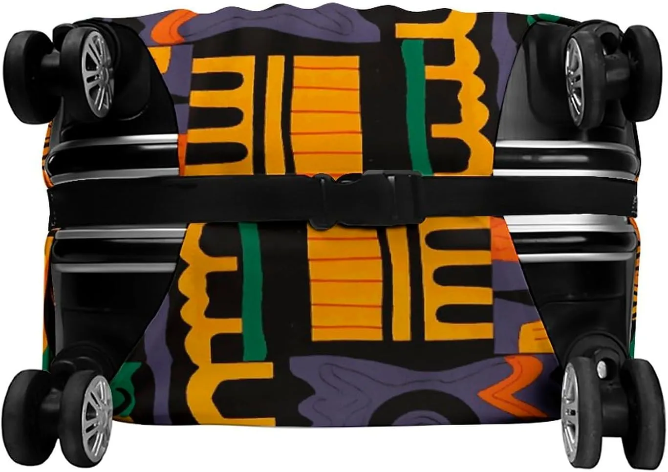 Luggage Cover for Travel, African Ethnic Pattern Fashion Luggage Covers, Washable Stretch Suitcases Protector Fits 19-32 Inch Luggage M