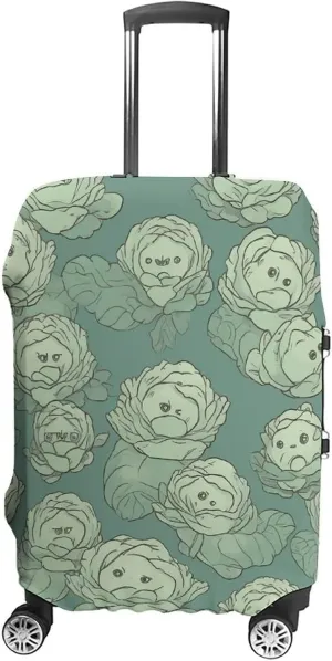 Luggage Cover for Travel Cabbage Pattern Fashion Luggage Covers Washable Stretch Suitcases Protector Fits 19-32 Inch Luggage L