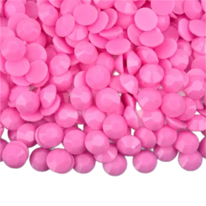 Macaroon Rose Resin Jelly Round Flat Back Rhinestones