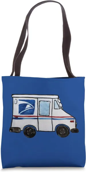Mail Carrier Illustration Postal Tote Bag