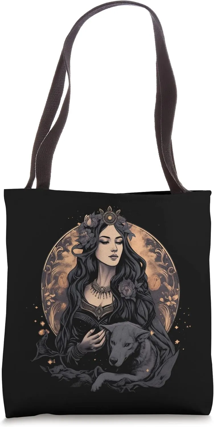 Majestic Image of Hecate, Wiccan Deity Tote Bag