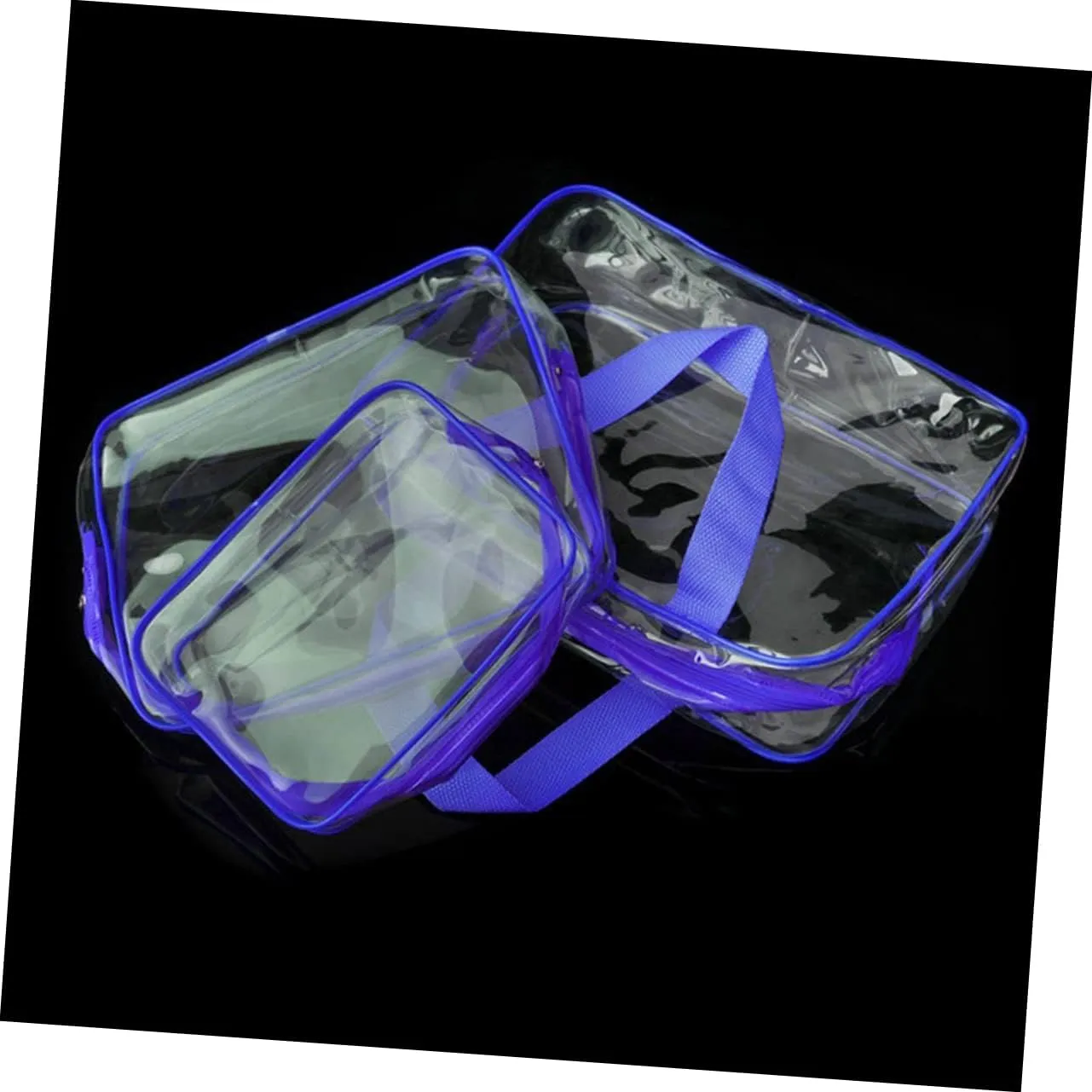 Makeup Bag Tote Bags Compliant Bag Waterproof Cosmetic Tote Bag Wash Bag Travel Makeup Box Make up, Blue, medium