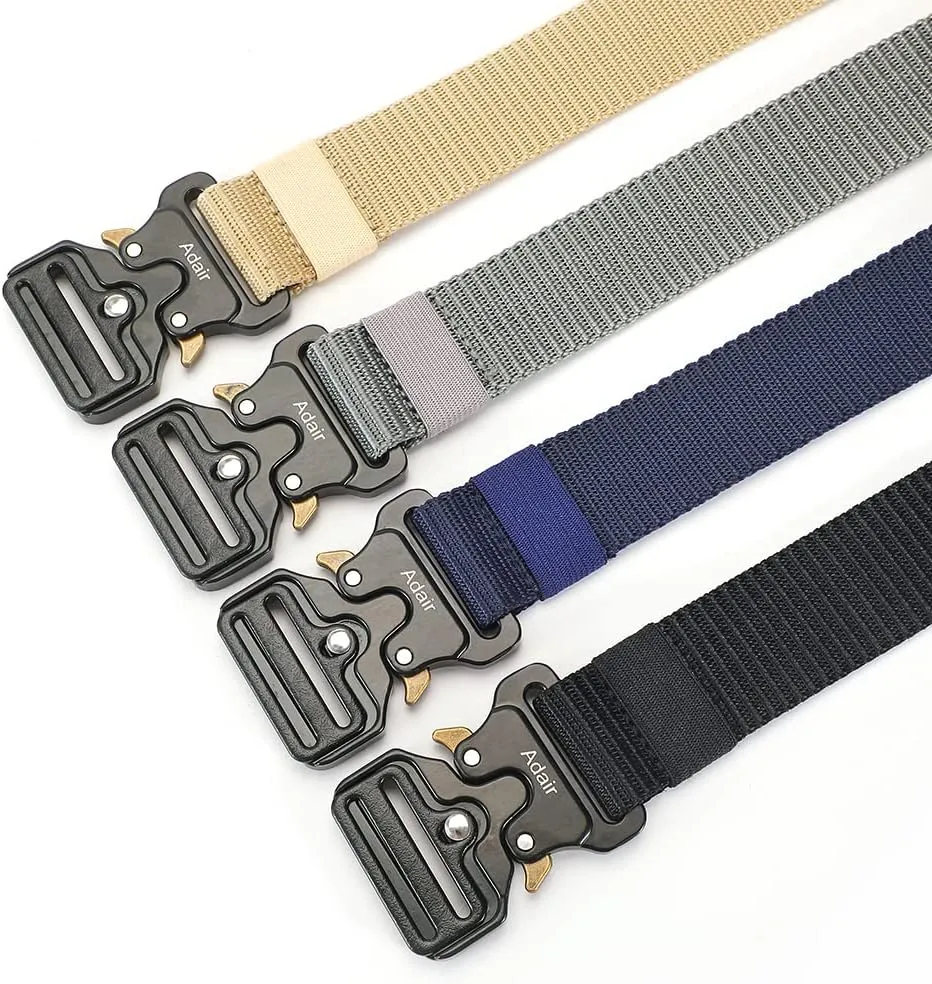 Man Webbing Nylon Belt Army Waist Fabric Tactical Military Casual Canvas Jeans Unisex Belts Fashion Strap