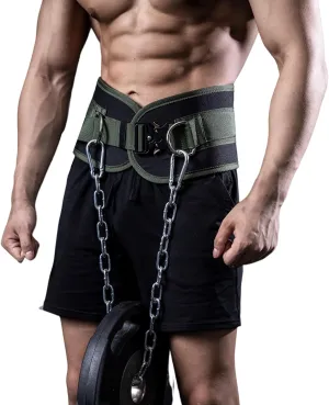 MANUEKLEAR Quick Locking Dip Belt, Weightlifting Belt, Weight Lifting Belts for Men Women Heavy Duty Dipping Powerlifting Belt with Chain 40 inchs