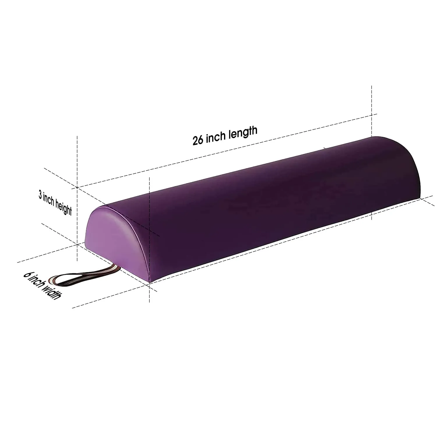 Master Massage Equipment Table Bolster Pillow Cushion Pad Memory Foam for Massage,Spa,Beauty,Tattoo Bed (Purple)
