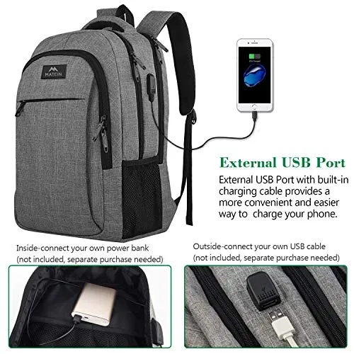 Matein Travel Laptop Backpack, (15.6 in)