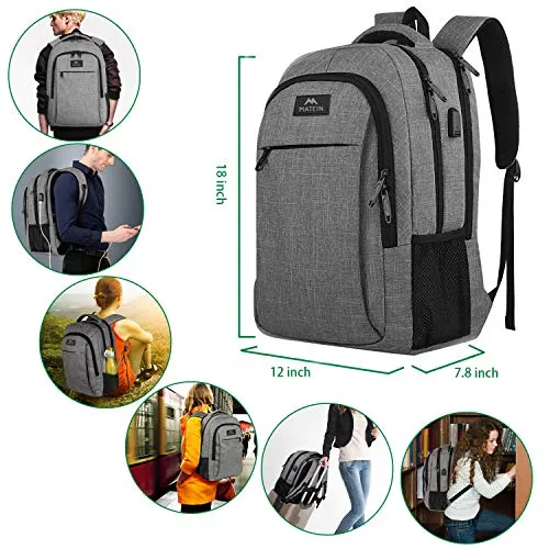 Matein Travel Laptop Backpack, (15.6 in)