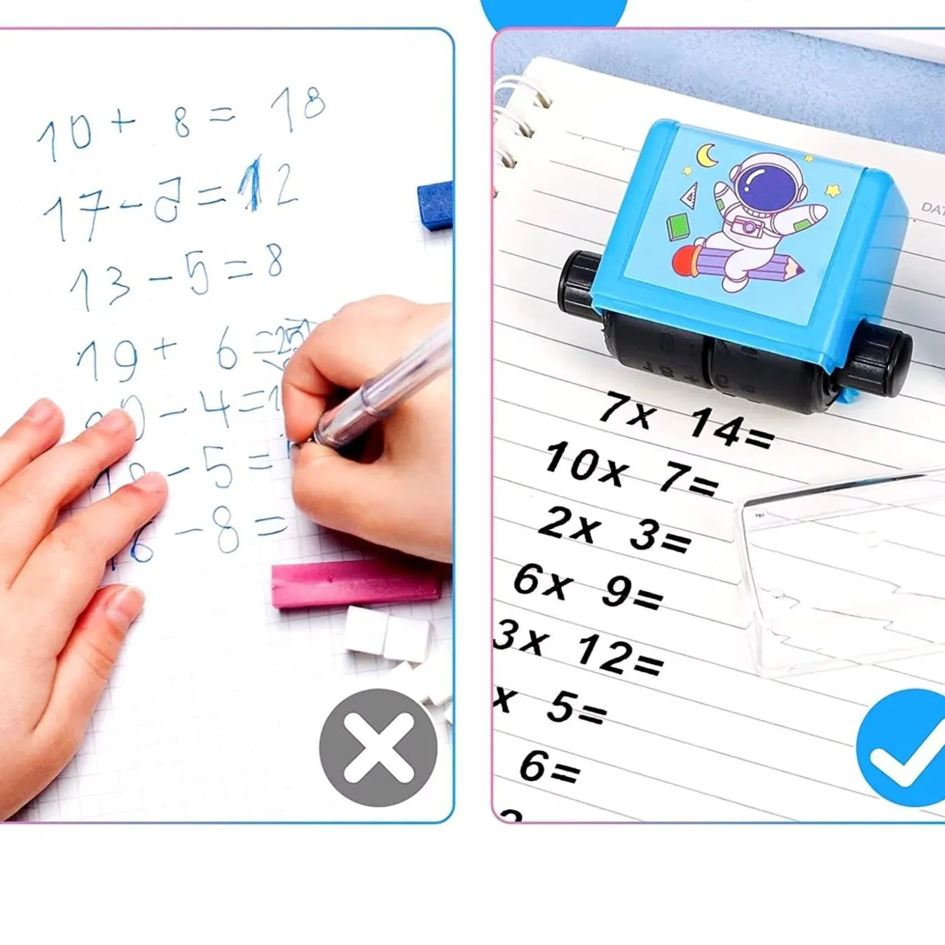 Math Rolling Stamp