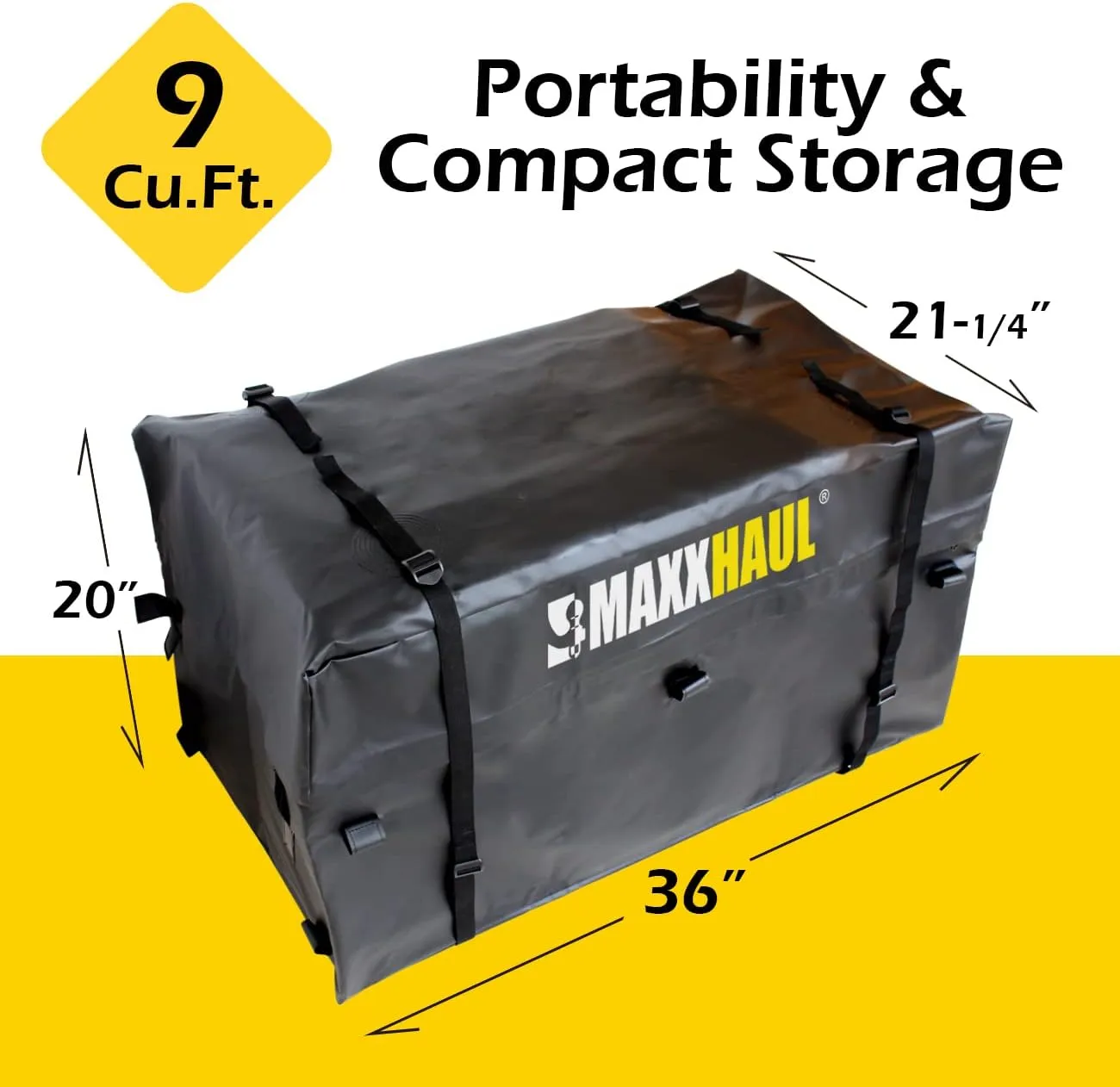 MaxxHaul 50591 Cargo Bag for Model 50243 Hitch-N-Roll Cargo Carrier Black
