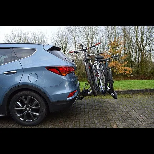Maypole Towball Mounted Car Rear Tow Bar Cycle Holder 3 Bike Carriers 45kg Load