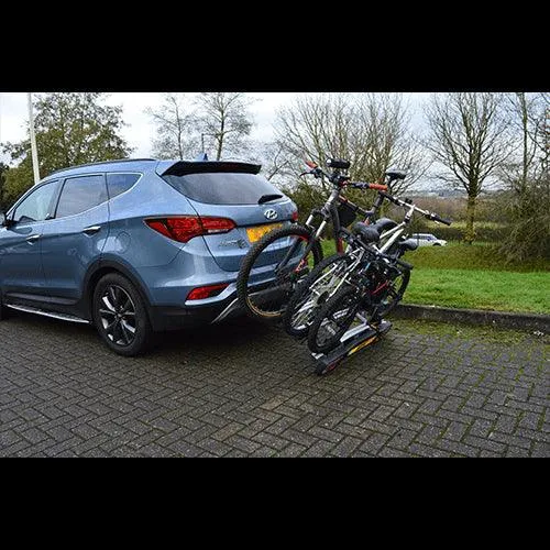 Maypole Towball Mounted Car Rear Tow Bar Cycle Holder 3 Bike Carriers 45kg Load