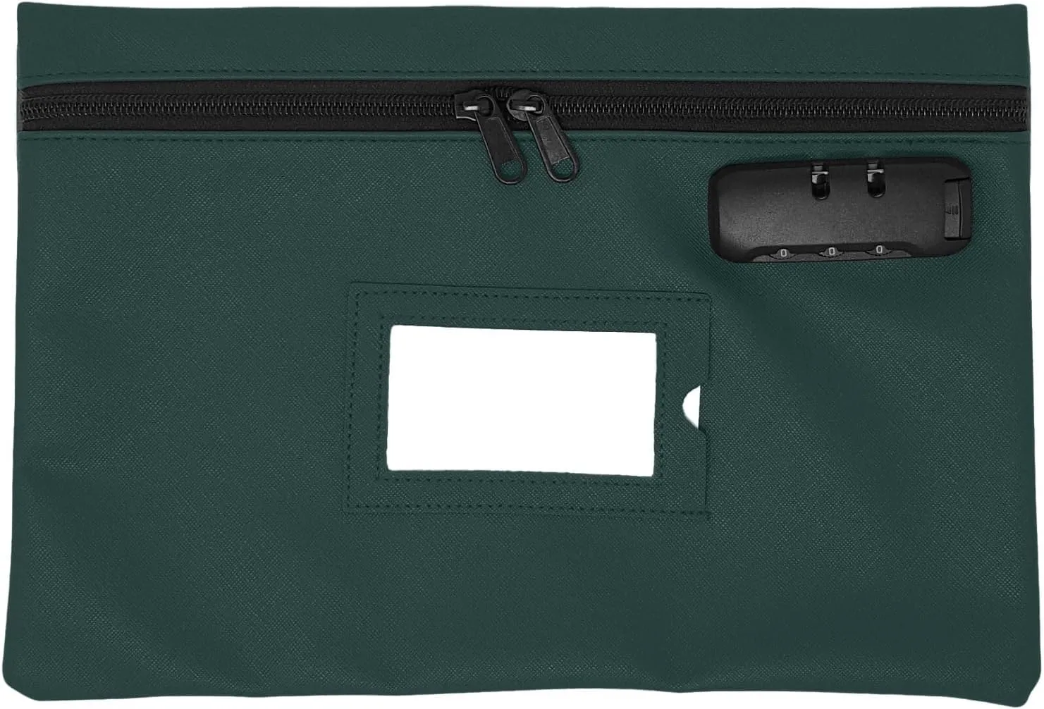 Medicine Bag with Lock | 12x8 Inch Medication Storage Case | Pills Locking Zipper Organizer (Green)