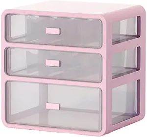 Medicine Box Storage – Large Capacity Multi-Layer Medical First Aid Kit, Transparent Plastic Organizer for Home, Office, Car, Travel – Pink, Medium Size(Pink)