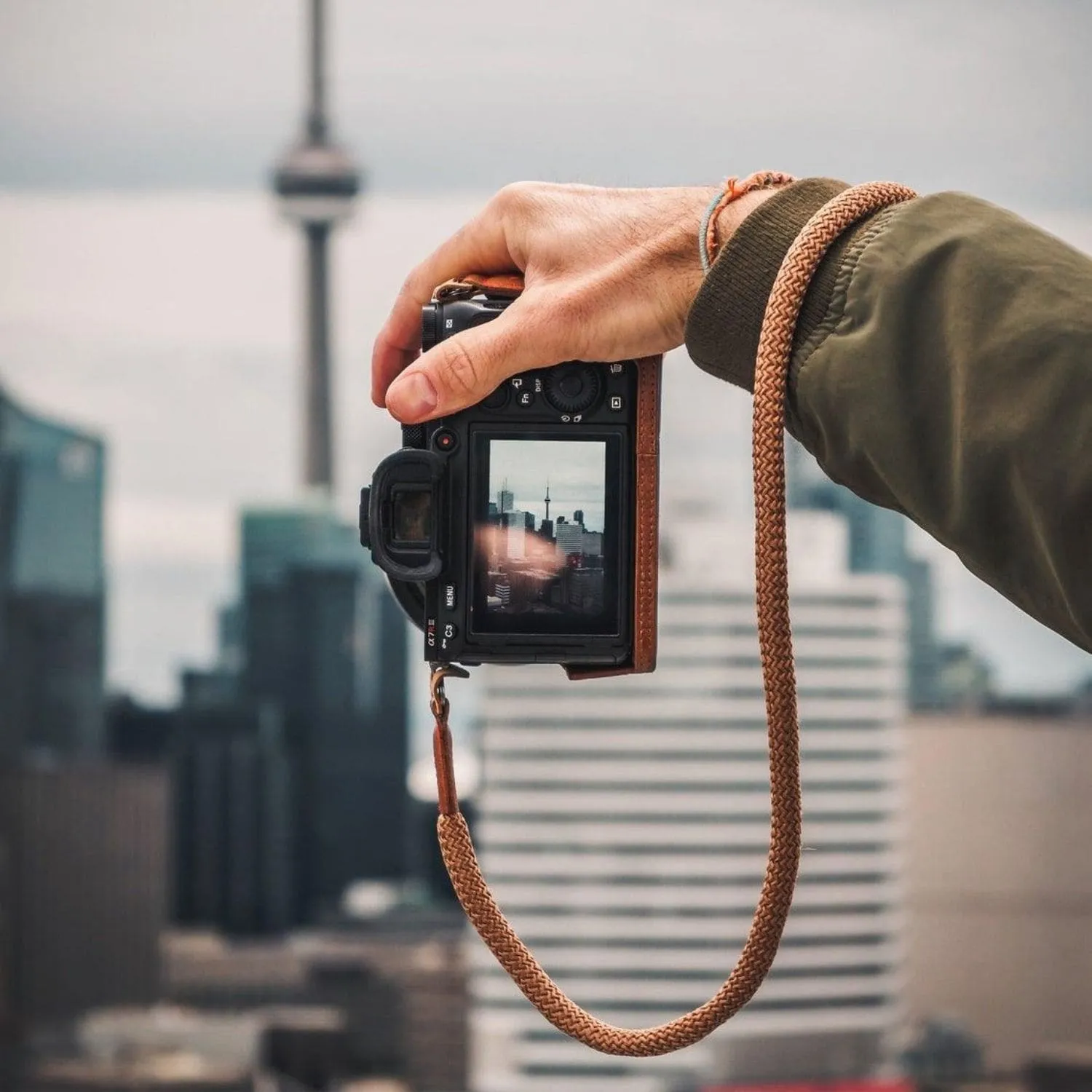 MegaGear Cotton Wrist and Neck Strap for SLR, DSLR Cameras - Security for All Cameras