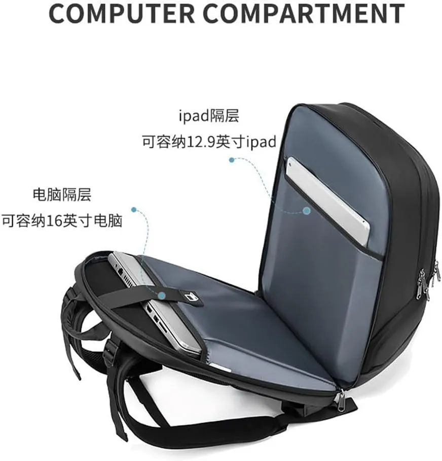 Men's Business Waterproof Backpack Large Capacity Short-distance Business Trip Backpack Leisure