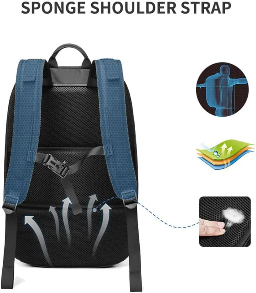 Men's Business Waterproof Backpack Large Capacity Short-distance Business Trip Backpack Leisure