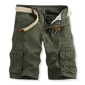Men's Classic Twill Cargo Shorts Rugged Flex Relaxed Fit Canvas Cargo Short Multi Pocket Casual Outdoor Hiking Shorts (29,Army Green)