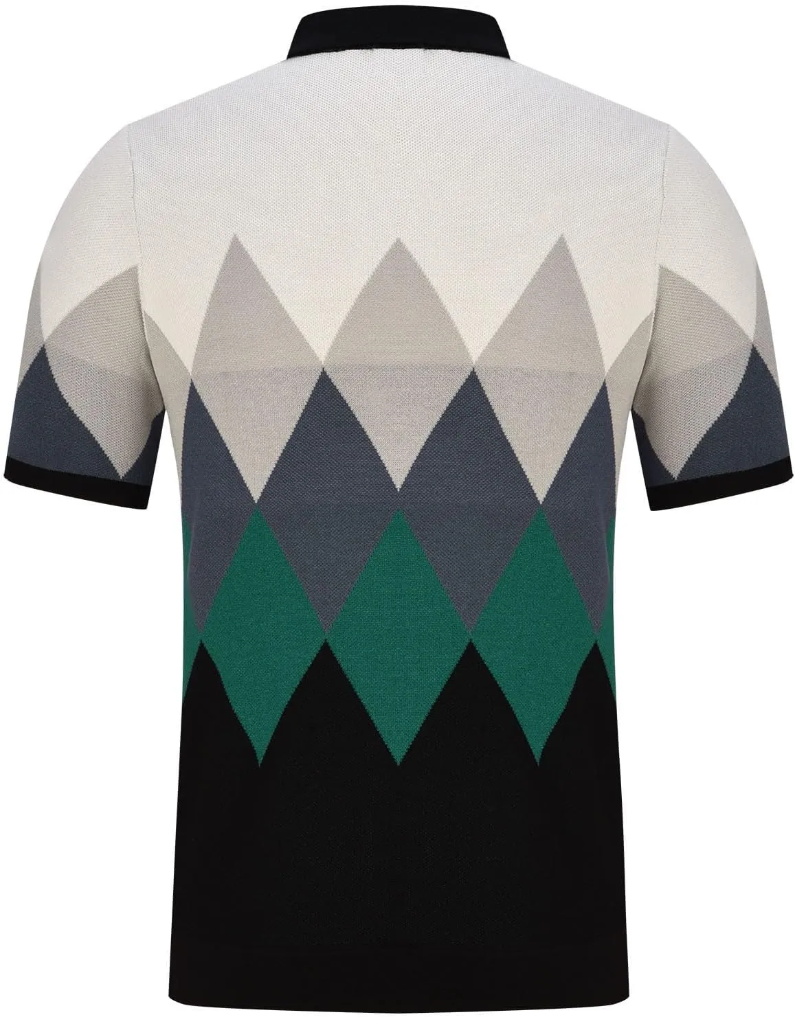 Men's Knitted Polo Shirt Summer Button-Down Shirts Short Sleeve Loose Casual Tops Vacation Outdoor Shirt