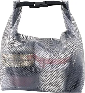Mesh-Style Makeup Organizer & Toiletry Bag for Women Waterproof Shower Bag Makeup Pouch with Buckle Handle Travel Essentials