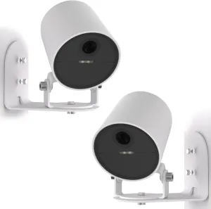 Metal Wall Mount for SimpliSafe Outdoor Camera, Anti-Drop, 360 Degree Adjustment Swivel Mount Bracket (Camera Not Included) (2 Pack)