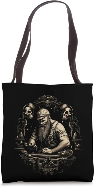 Metalworking Machinist Mechanic Tools Design Funny Gift Idea Tote Bag