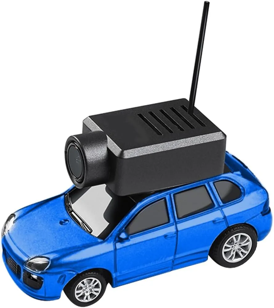 Mini RC Car with Camera, 1/64 Scale APP-Controlled Fully Proportional FPV Remote Control Racing Car with Gyro and Underbody Lighting, Gifts for Vehicle Lover