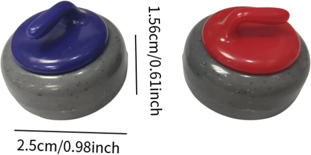 Mini Shuffleboard Replacement Pucks, Tabletop Equipment Rollers Set, Shuffleboard Curling Accessories