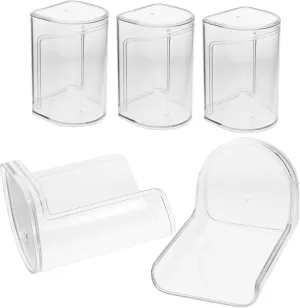 Miniature Display Case Handicrafts Doll Stand Toy Organizer Collectibles Holder Plastic Box