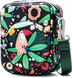 molshine Instant Mini 12 Case Travel Camera Protective All-in-one Bag Compatible with Fujifilm Instax Mini 11/9/8,PU Leather Cover with Photos Pocket Adjustable Strap (Woodpecker)