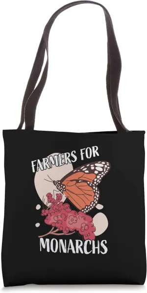 Monarch Butterfly Milkweed Design for Butterfly Lover Tote Bag