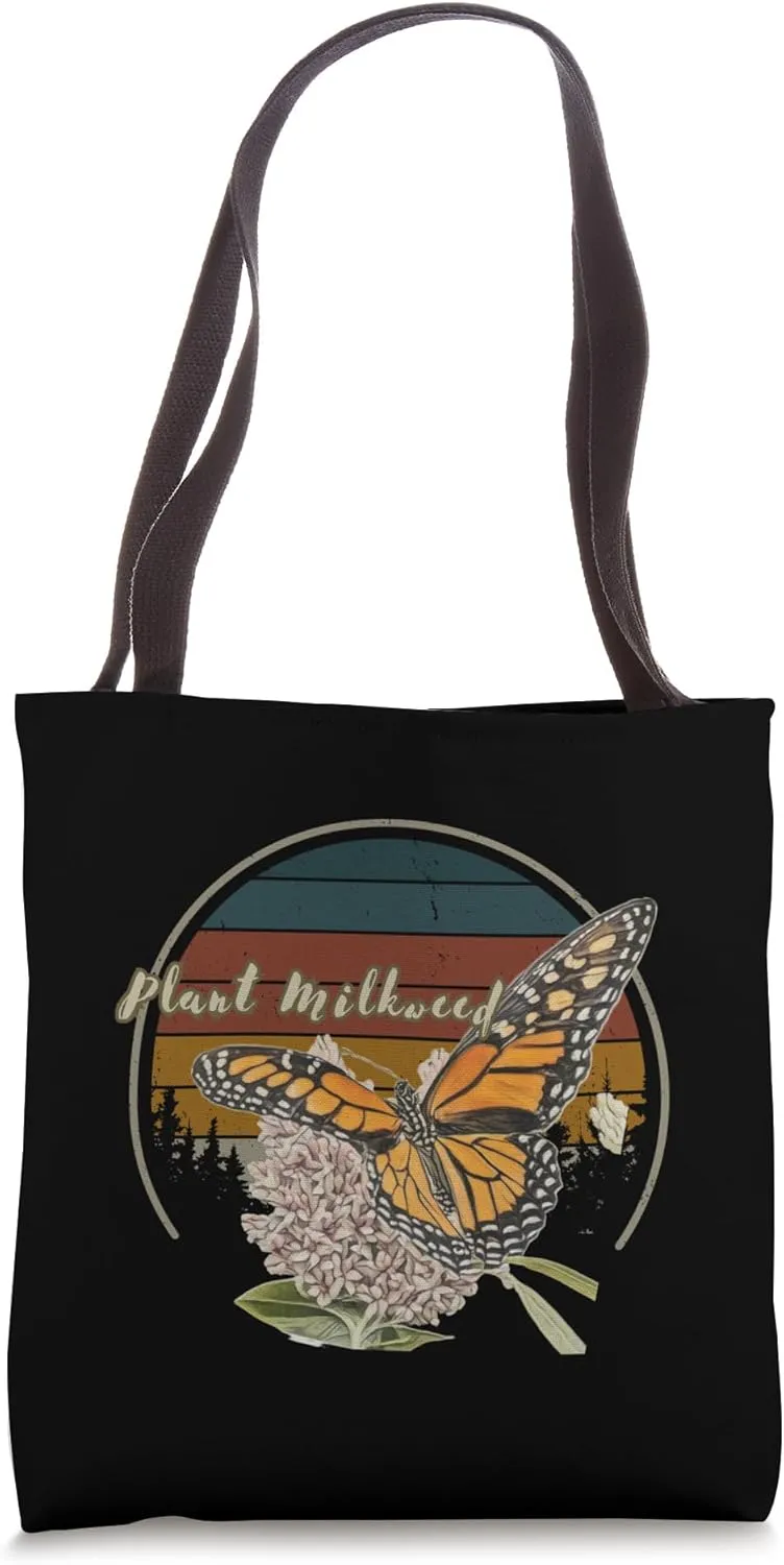 Monarch Butterfly Plant Milkweed Tote Bag