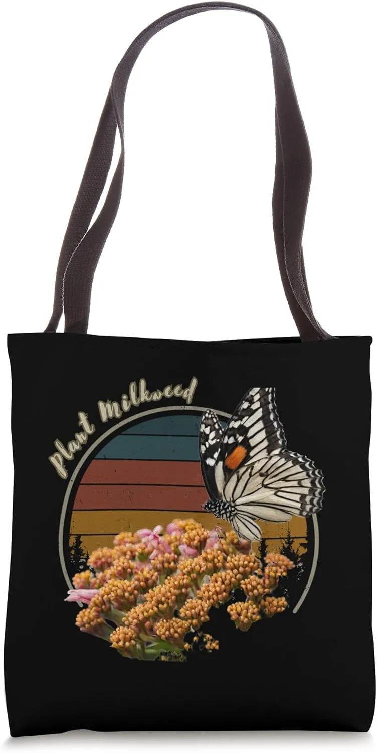 Monarch Butterfly Plant Milkweed Tote Bag