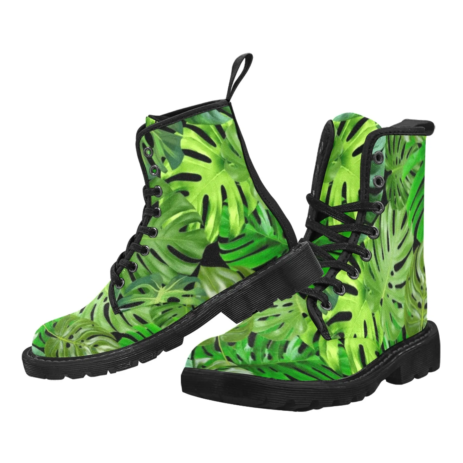 Monstera - Canvas Boots