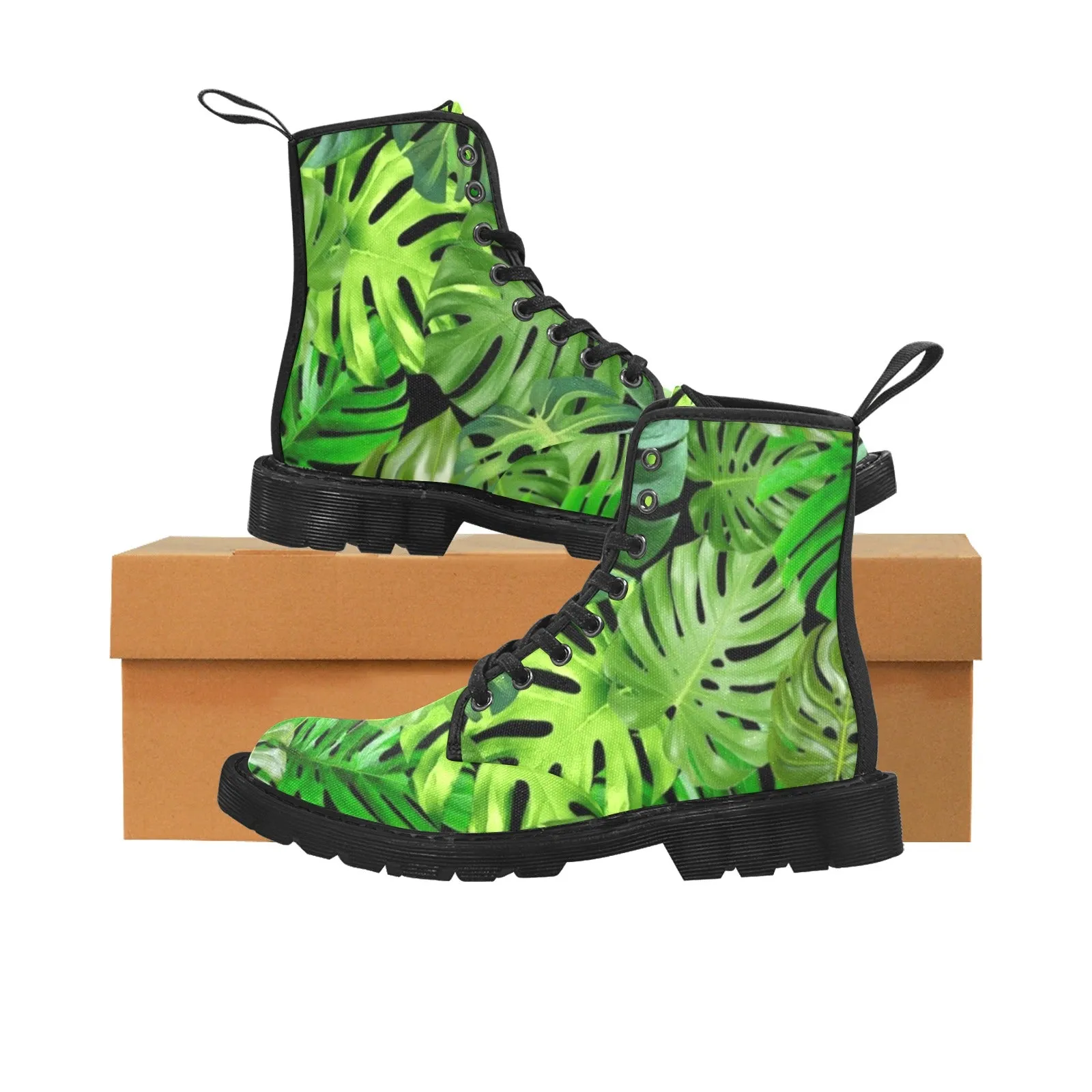 Monstera - Canvas Boots