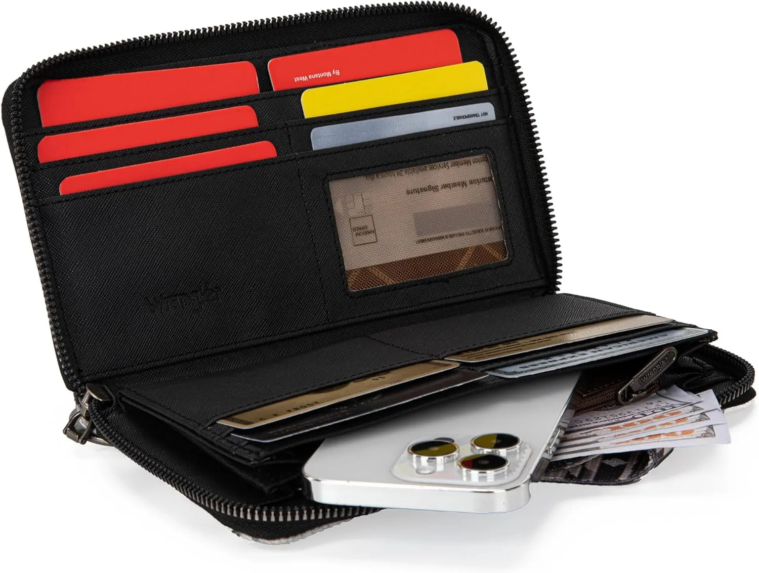 Montana West × Wrangler Wristlet Western Wallet Boho Aztec Credit Card Holder for Women