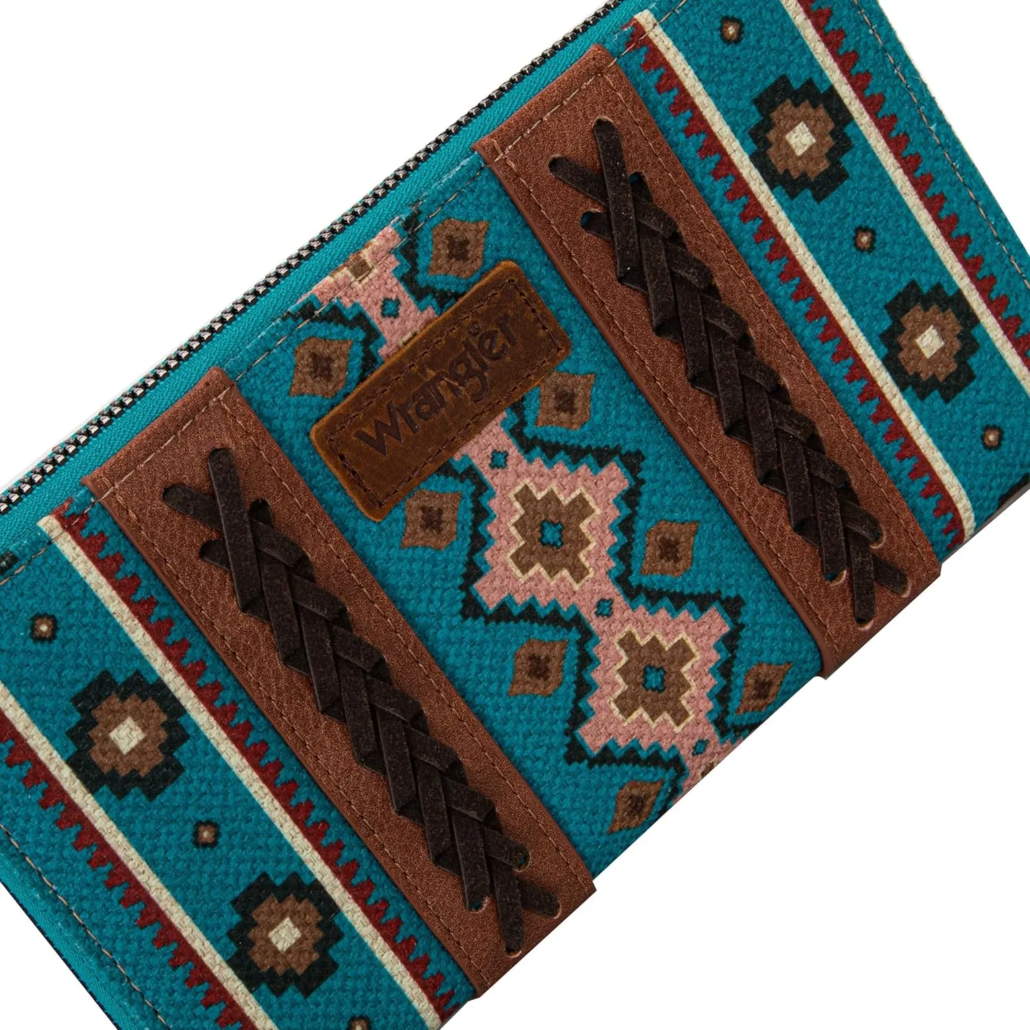 Montana West × Wrangler Wristlet Western Wallet Boho Aztec Credit Card Holder for Women