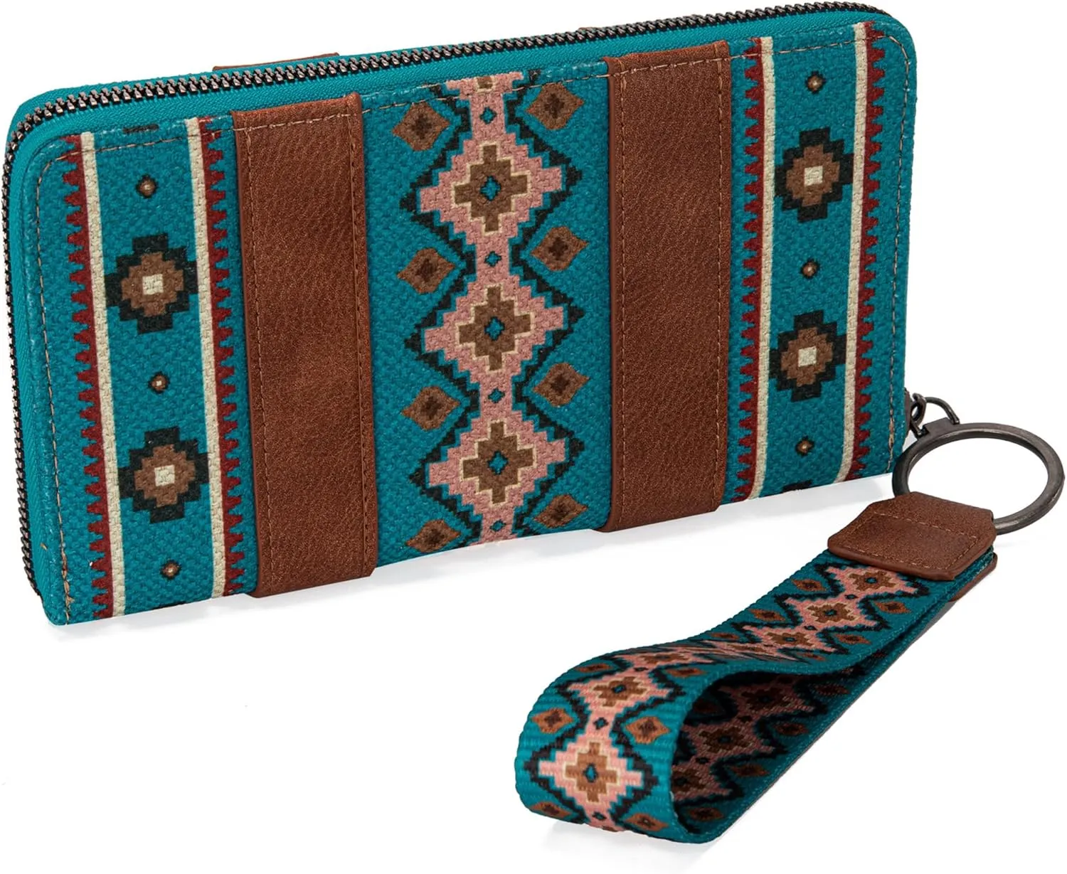 Montana West × Wrangler Wristlet Western Wallet Boho Aztec Credit Card Holder for Women