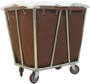 Movable Hand Trucks Storage,Kitchen Movable Trolleys, Rolling Laundry Sorter Cart on Wheels,Wheeled Hotel Trolley Bin with Movable Bag