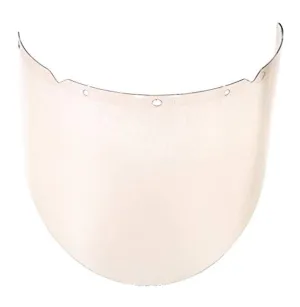 MSA 10115848 V-Gard Visor - Radiant Heat/Elevated Temperature Barrier, Polycarbonate (PC), Clear Tint with Reflective Coating, Molded, 9.5" x 17.75" x .07", Replaceable Eye Protection for Hard Hat