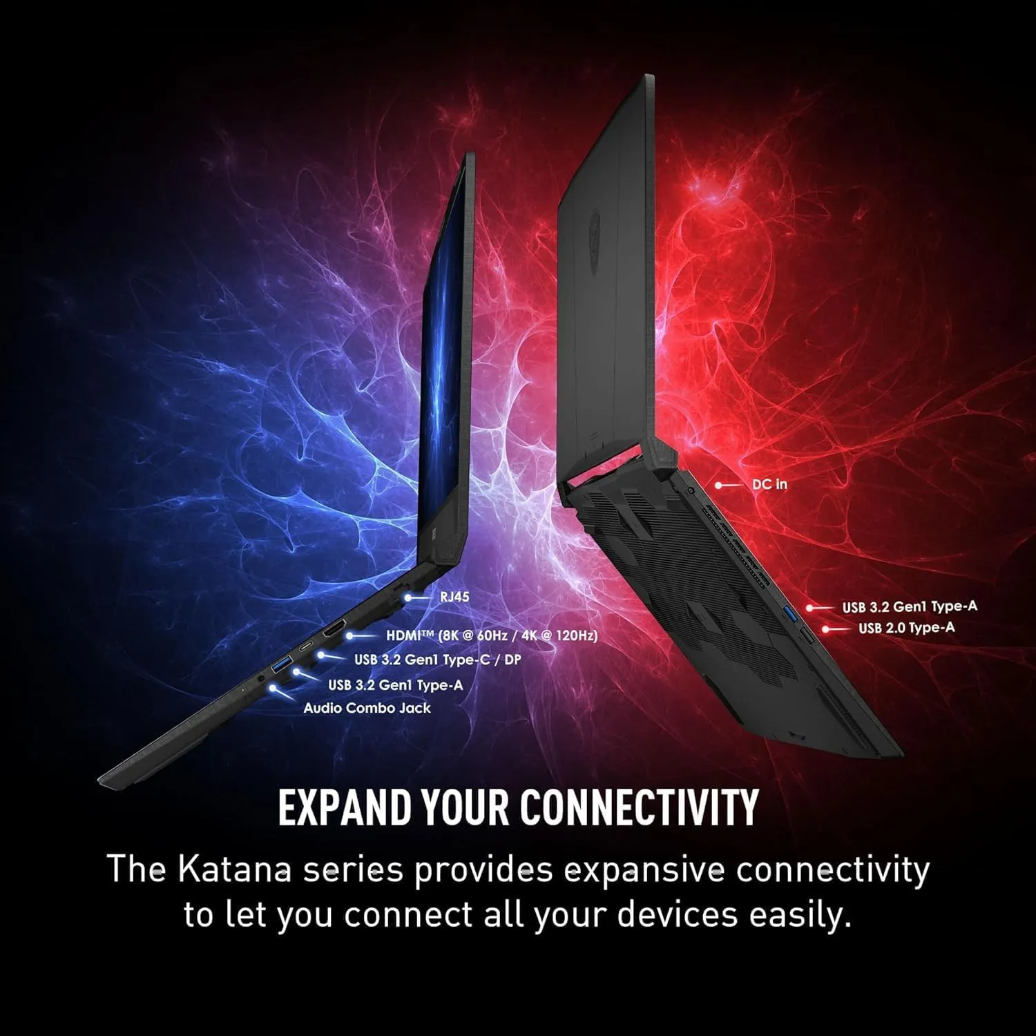 MSI Katana A15 AI B8VF Laptop 2024-15.6" FHD NVIDIA GeForce RTX 4060 - AMD Ryzen 7 8845HS 8 Cores - 16GB DDR5 1TB NVMe SSD - Four-Zone RGB Backlit Keyboard Wi-Fi 6E - Win11 32GB USB - Black