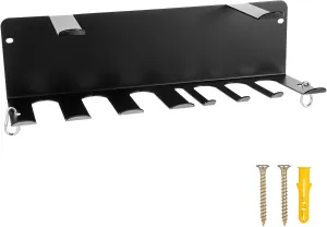 Multi-Purpose Gym Rack Organizer, Home Gym Accessories Hanger, Wall Mount Hooks for Barbells, Row Handles, Bats or Tools