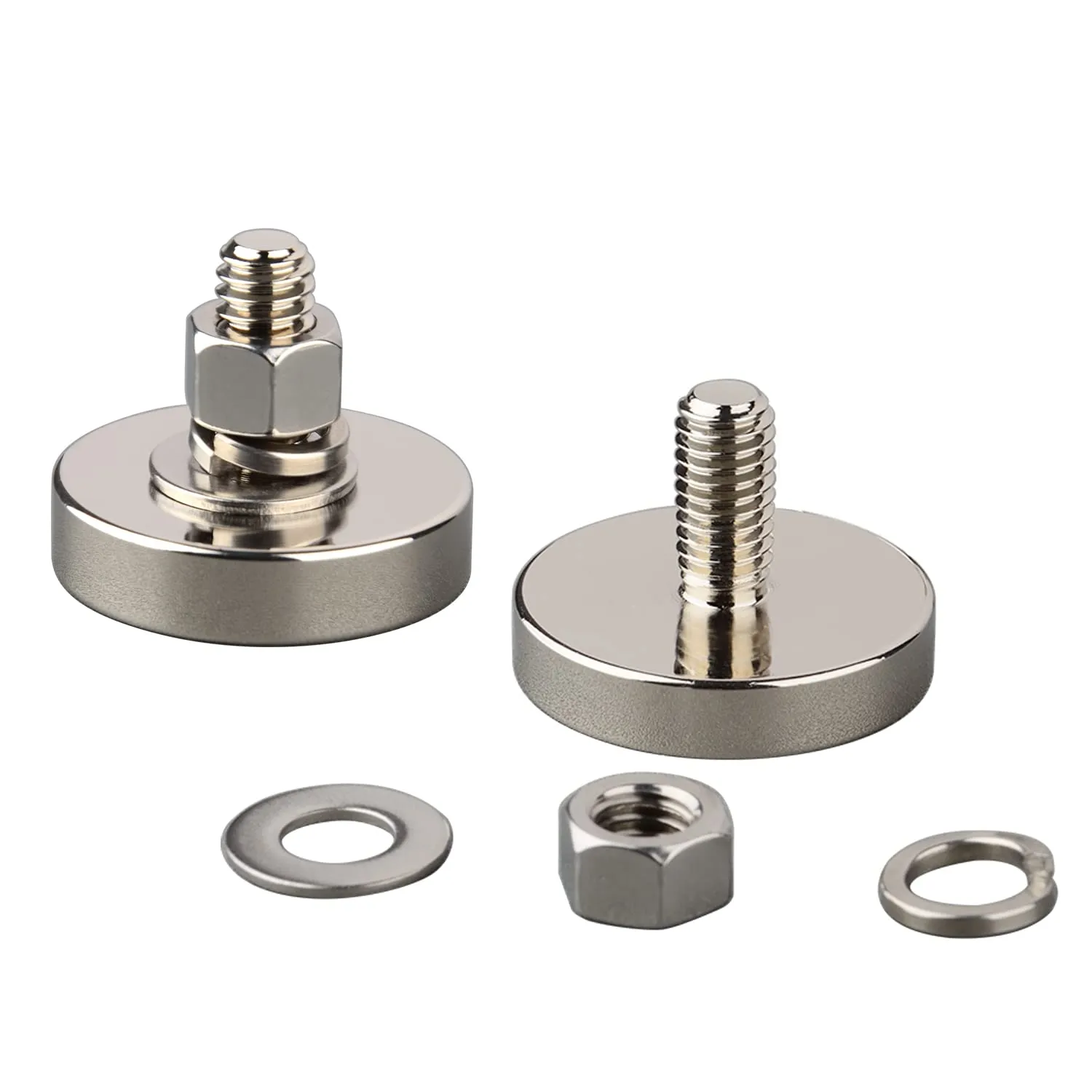 MUTUACTOR Super Strong Neodymium Magnet,150lbs Anti-Broken Rare Earth Magnets with M10 Male Thread，Easy Use Heavy Duty Magnets for Mounting Fixing Repairing