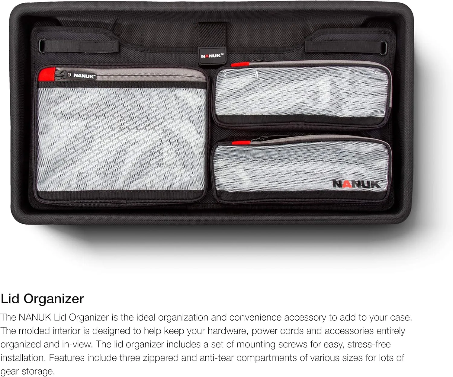 Nanuk 935 Waterproof, Impact-Resistant, Retractable Handle and Reinforced Metal Padlock Holes Carry-On Hard Case with Lid Organizer and Foam Insert (Black)