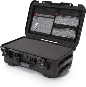 Nanuk 935 Waterproof, Impact-Resistant, Retractable Handle and Reinforced Metal Padlock Holes Carry-On Hard Case with Lid Organizer and Foam Insert (Black)