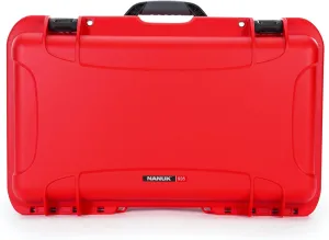 NANUK Wheeled Series 935 Lightweight NK-7 Resin Waterproof Protective Case for DSLR Camera, 3 Lenses, Flash, Red