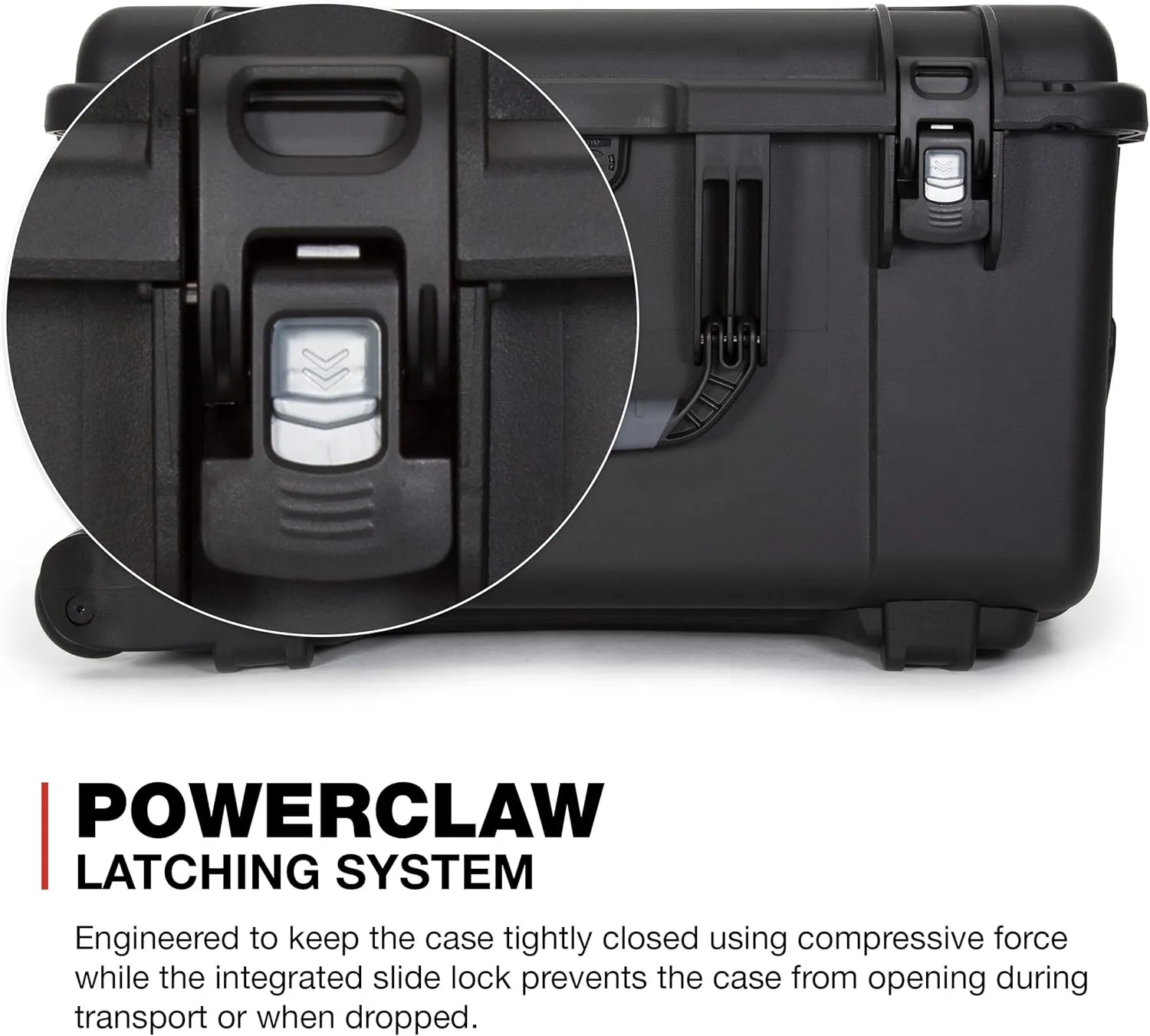 NANUK Wheeled Series 960 Lightweight NK-7 Resin Waterproof Case with Padded Divider, Black