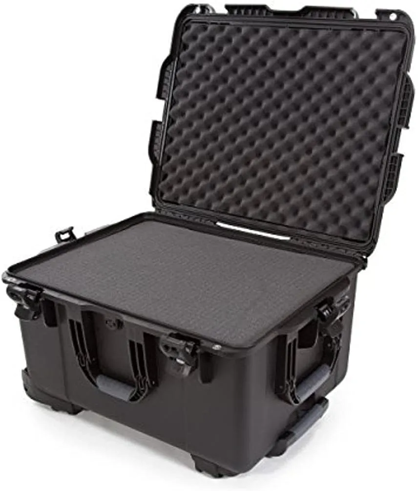 NANUK Wheeled Series 960 Lightweight NK-7 Resin Waterproof Protective Rolling Case with Foam, Black