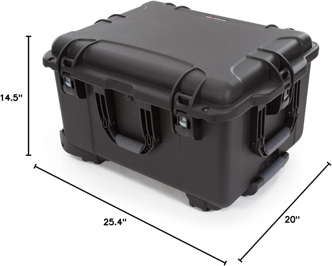 NANUK Wheeled Series 960 Lightweight NK-7 Resin Waterproof Protective Rolling Case with Foam, Black