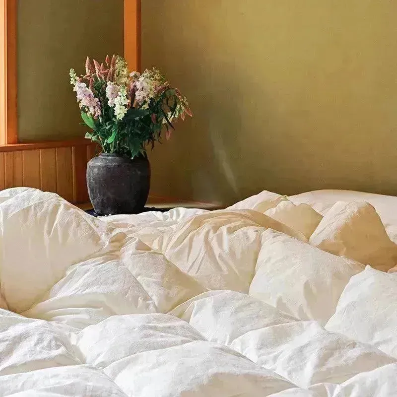 Natural Plant Fiber Quilted Duvet Insert